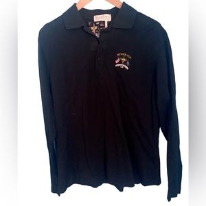 TEHAMA Nancy Haley VTG Ryder Cup Oakland Hills Black Polo Top NWT Size XL